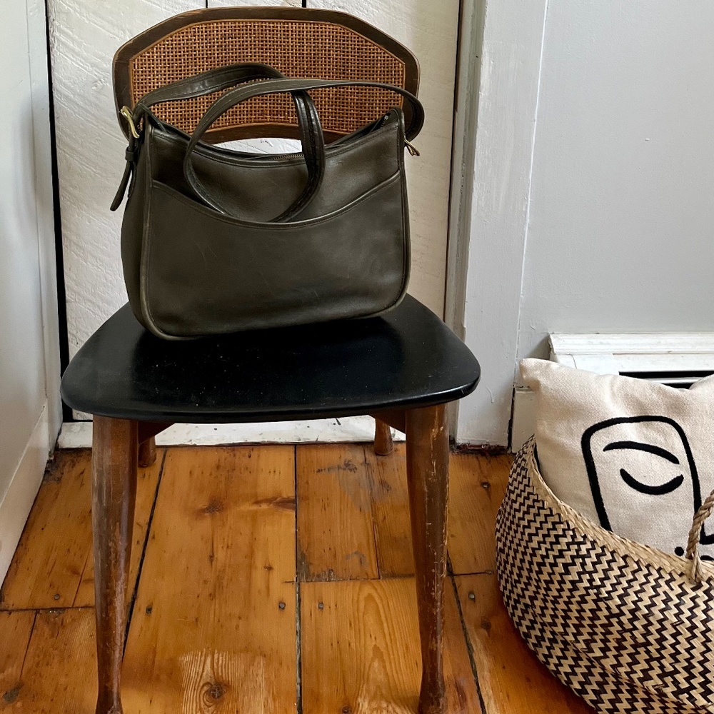 Vintage Coach Classic Hobo Bag 9855 in Rare Olive Green